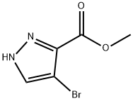 1H-Pyrazole-3-carboxylic acid, 4-bromo-, methyl ester Structure