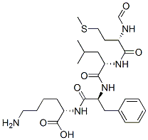 N-formylmethionyl-leucyl-phenylalanyl-lysine Structure
