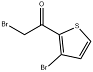 2-ブロモ-1-(3-ブロモ-2-チエニル)-1-エタノン 化学構造式
