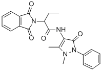 2-ISOINDOLINEACETAMIDE, N-ANTIPYRINYL-1,3-DIOXO-alpha-ETHYL- 结构式