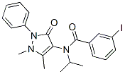 N-(1,5-dimethyl-3-oxo-2-phenyl-pyrazol-4-yl)-3-iodo-N-propan-2-yl-benz amide Structure