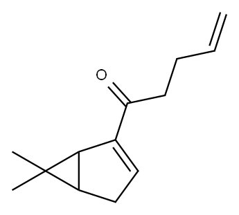 1-(6,6-ジメチルビシクロ[3.1.0]ヘキサ-2-エン-2-イル)-4-ペンテン-1-オン 化学構造式