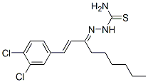 [1-(3,4-dichlorophenyl)non-1-en-3-ylideneamino]thiourea Structure