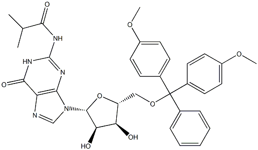 5'-O-DMTr-N2-isobutyrylguanosine Struktur