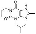 1H-Purine-2,6-dione, 3,7-dihydro-8-methyl-3-(2-methylpropyl)-1-propyl- Structure