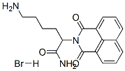 1H-Benz(de)isoquinoline-2(3H)-acetamide, alpha-(4-aminobutyl)-1,3-diox o-, monohydrobromide 结构式