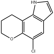 1,7,8,9-Tetrahydro-5-chloropyrano(2,3-g)indole Struktur