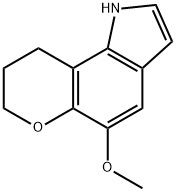 1,7,8,9-Tetrahydro-5-methoxypyrano(2,3-g)indole Struktur