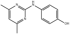 4-[(4,6-DiMethyl-2-pyriMidinyl)aMino]phenol Structure