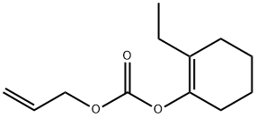 Carbonic acid, 2-ethyl-1-cyclohexen-1-yl 2-propenyl ester (9CI) Structure