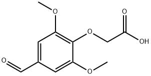 (4-ホルミル-2,6-ジメトキシフェノキシ)酢酸 化学構造式