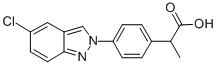 2-(p-(6-Chloro-2H-indazol-2-yl)phenyl)propionic acid Struktur
