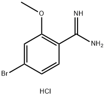 4-BROMO-2-METHOXY-BENZAMIDINE HYDROCHLORIDE Structure