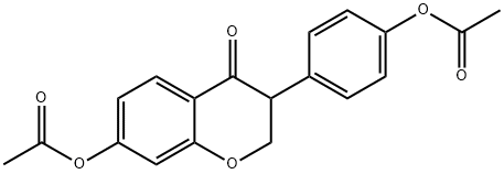 4',7-DIHYDROXYISOFLAVAN-4-ONE DIACETATE Struktur