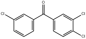 3,3',4'-トリクロロベンゾフェノン 化学構造式
