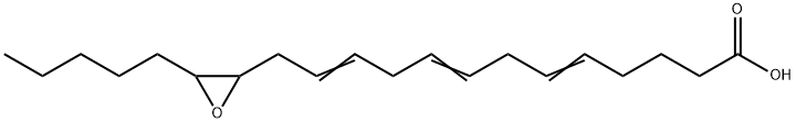 (5Z,8Z,11Z)-13-[(2R,3S)-3-ペンチルオキシラニル]-5,8,11-トリデカトリエン酸 化学構造式