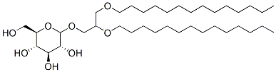1,2-di-O-tetradecyl-3-O-(glucopyranosyl)glycerol Structure