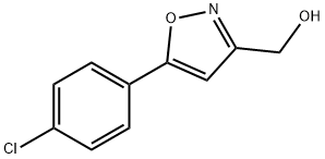(5-(4-クロロフェニル)イソオキサゾール-3-イル)メタノール 化学構造式
