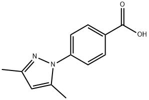 4-(3,5-二甲基-1H-吡唑-1-基)苯甲酸,81282-82-8,结构式