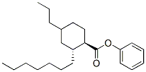 反-4-正丙基环己基甲酸-2-正庚基苯酯, 81288-16-6, 结构式