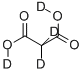 (2H4)プロパン二酸 化学構造式