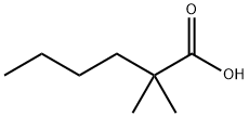 2,2-二甲基己酸,813-72-9,结构式