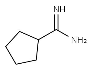 シクロペンタンカルボキシイミドアミド HYDROCHLORIDE 化学構造式