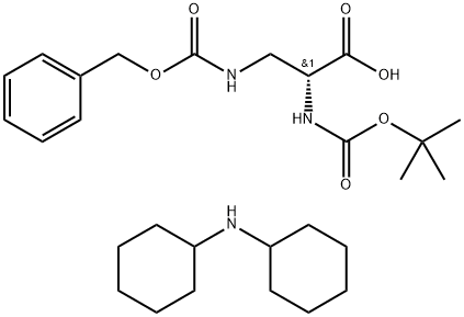 N-Α-BOC-N-Β-Z-D-2,3-二丙氨酸二环己基胺, 81306-94-7, 结构式