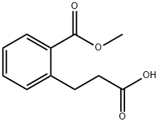 3-(2-(甲氧羰基)苯基)丙酸, 81329-74-0, 结构式