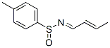 Benzenesulfinamide, N-(2E)-2-butenylidene-4-methyl-, [N(E)]- (9CI) Structure