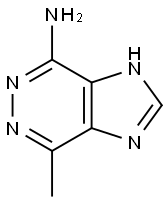 1H-Imidazo[4,5-d]pyridazin-4-amine,  7-methyl-  (9CI) 结构式