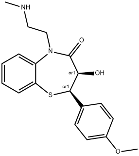 O-Desacetyl-N-desmethyl Diltiazem Struktur