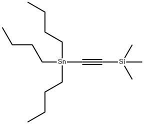 トリ-n-ブチル(トリメチルシリルエチニル)すず 化学構造式