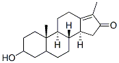 3-hydroxy-17-methyl-18-norandrost-13(17)-ene-16-one Struktur