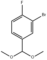 3-BROMO-4-FLUOROBENZALDEHYDE DIMETHYL ACETAL Struktur