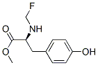 alpha-monofluoromethyltyrosine methyl ester Structure