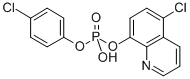 4-CHLOROPHENYL-5-CHLORO-8-QUINOLINYL HYDROGEN PHOSPHATE Structure
