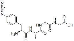 4-azidophenylalanyl-alanyl-glycyl-glycine Structure