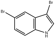 3,5-二溴吲哚 结构式