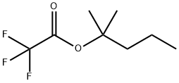 Acetic acid, 2,2,2-trifluoro-, 1,1-diMethylbutyl ester Struktur