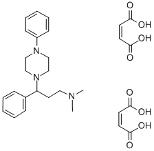 1-Piperazinepropanamine, N,N-dimethyl-gamma,4-diphenyl-, (Z)-2-butened ioate (1:2) 结构式