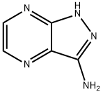 1H-吡唑并[3,4-B]吡嗪-3-氨基 结构式