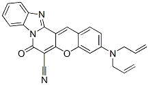 3-(diallylamino)-7-oxo-7H-[1]benzopyrano[3',2':3,4]pyrido[1,2-a]benzimidazole-6-carbonitrile Structure