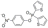 4-Nitrophenyl di-2-thienylphosphinate Struktur