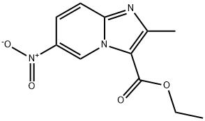 2-甲基-6-硝基-咪唑并[1,2-A]吡啶-3-羧酸乙酯, 81438-60-0, 结构式
