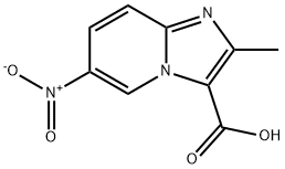 2-甲基-6-硝基咪唑并[1,2-A]吡啶-3-羧酸, 81438-61-1, 结构式