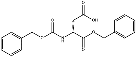 N-苄氧羰基-D-天冬氨酸1-苄酯,81440-35-9,结构式