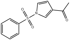3-Acetyl-1-(phenylsulfonyl)pyrrole Struktur