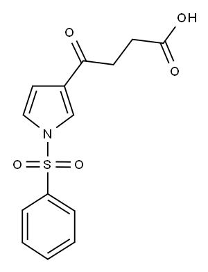 4-OXO-4-[1-(PHENYLSULFONYL)-1H-PYRROL-3-YL]BUTANOIC ACID Struktur