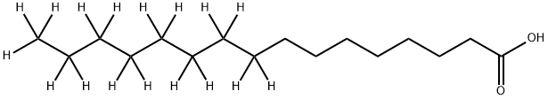 HEXADECANOIC-9,9,10,10,11,11,12,12,13,13,14,14,15,15,16,16,16-D17 ACID Structure